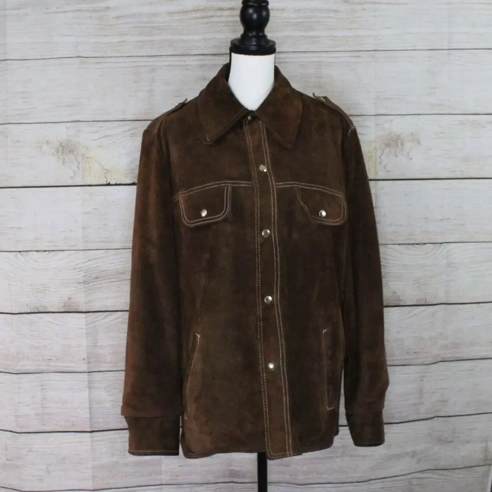 vintage Montgomery ward leather jacket - Picture 1 of 6